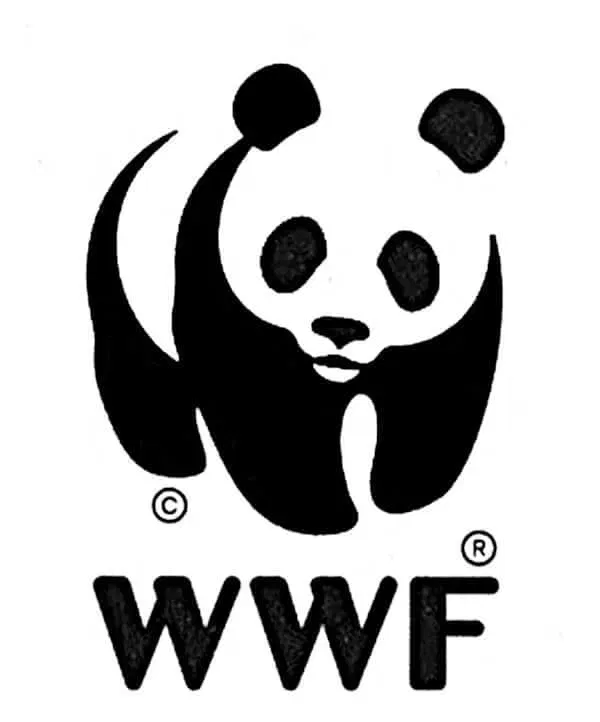 WWF logo with panda design.