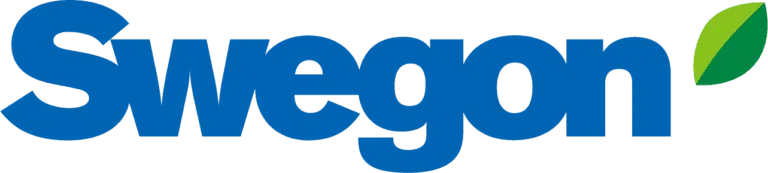 Swegon logo with green leaf accent