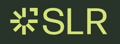SLR logo with geometric design
