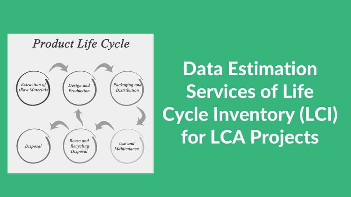 Product life cycle diagram and LCI services text