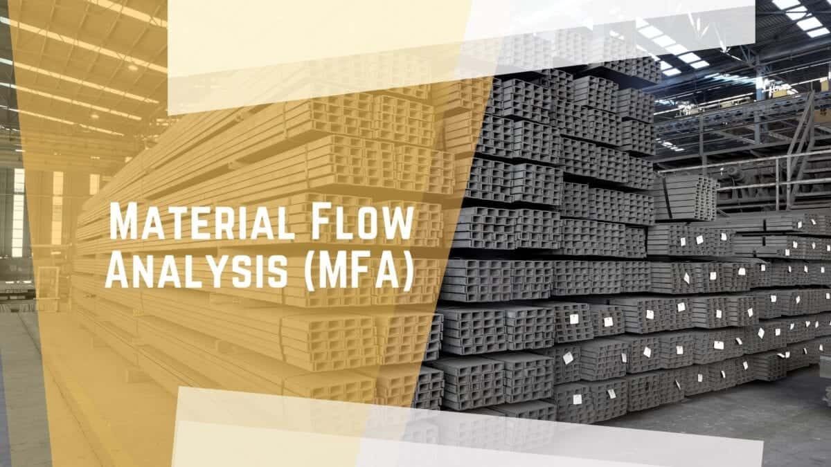 Material Flow Analysis with stacked industrial materials