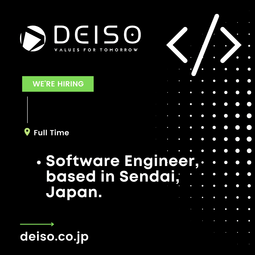 Hiring Software Engineer in Sendai, Japan, Full Time.