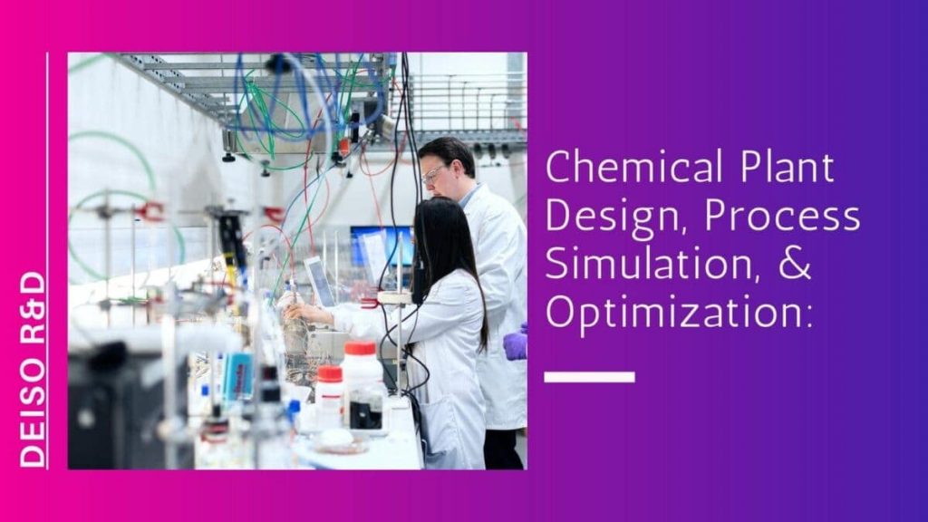 Chemical plant design and optimization laboratory scene.