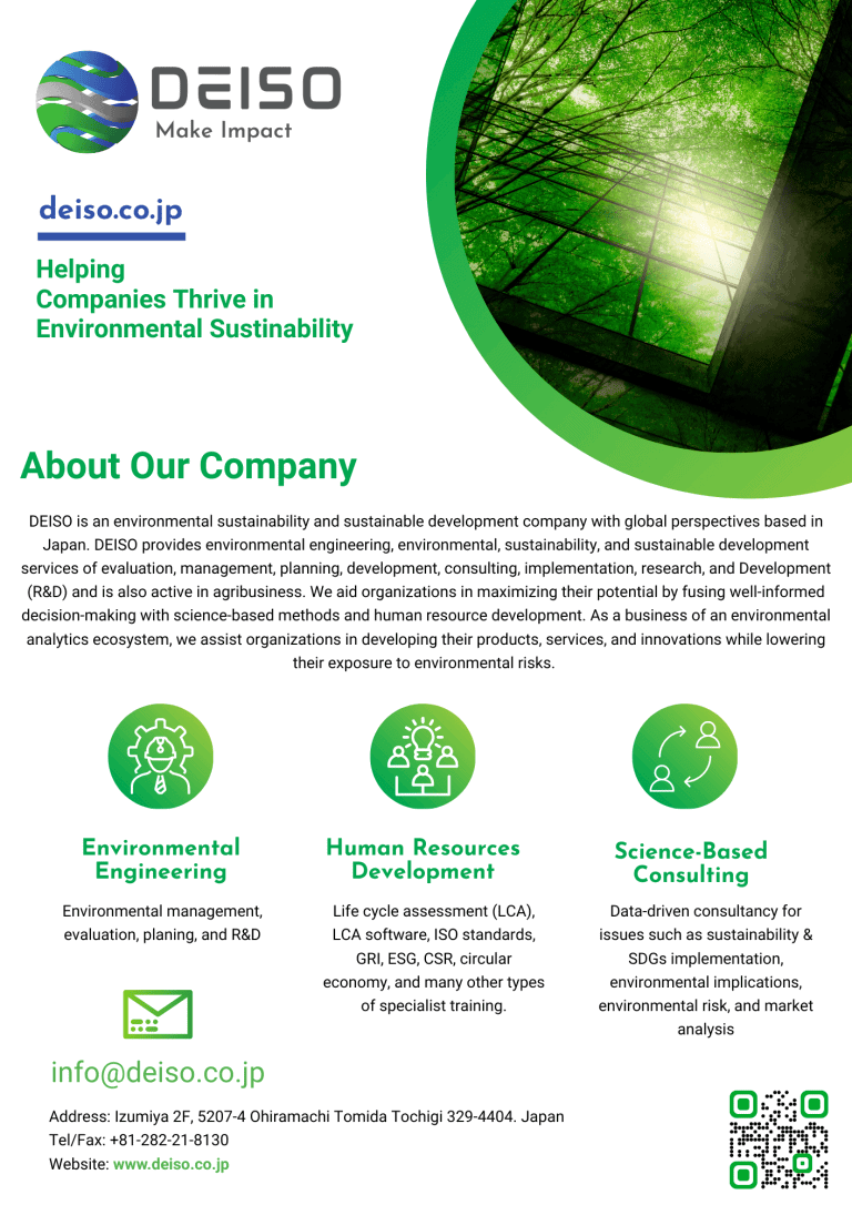 DEISO sustainable development and environmental consulting services.