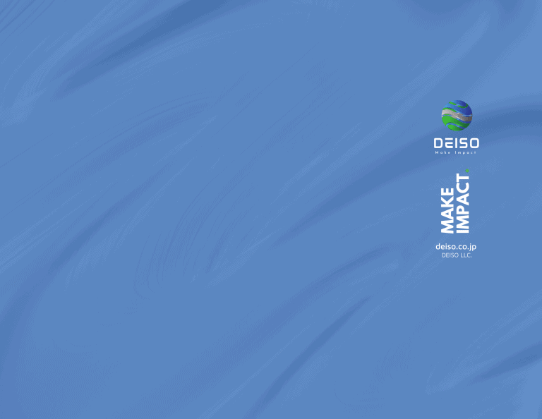 Deiso logo on blue textured background