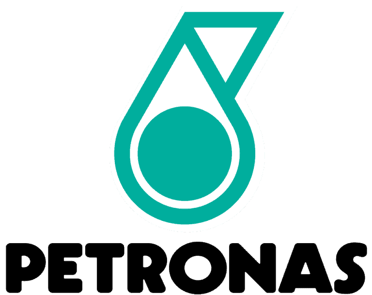 Petronas PETRONAS logo with teal drop and circle