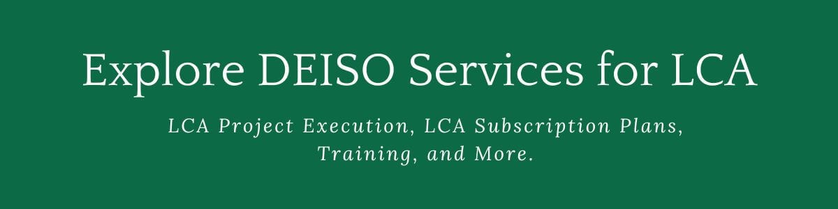 Explore DEISO LCA project services and training.