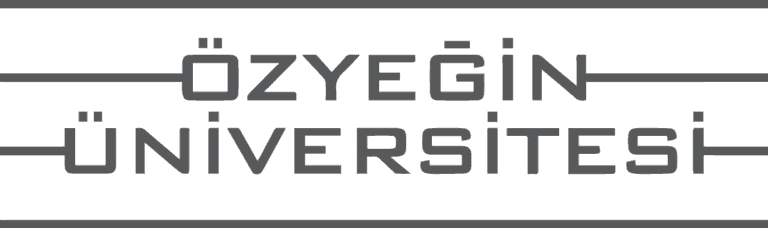 Özyeğin University logo in Turkish text.