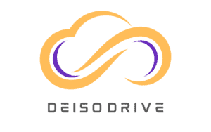 Deisodrive cloud logo with orange and purple design
