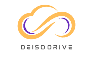 Deisodrive cloud logo with orange and purple design