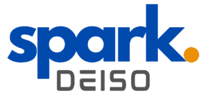 Spark DEISO logo with blue and orange design.