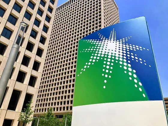 Modern building with geometric architecture design