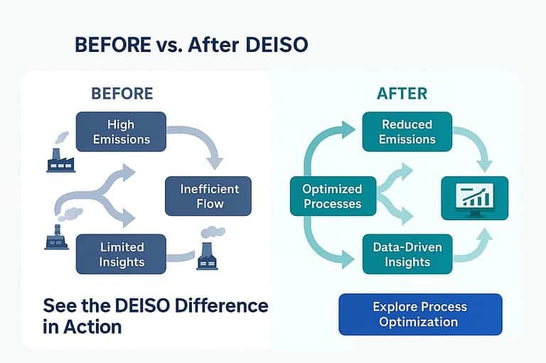 DEISO improves emissions and process efficiency.