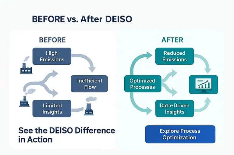 DEISO improves emissions and process efficiency.