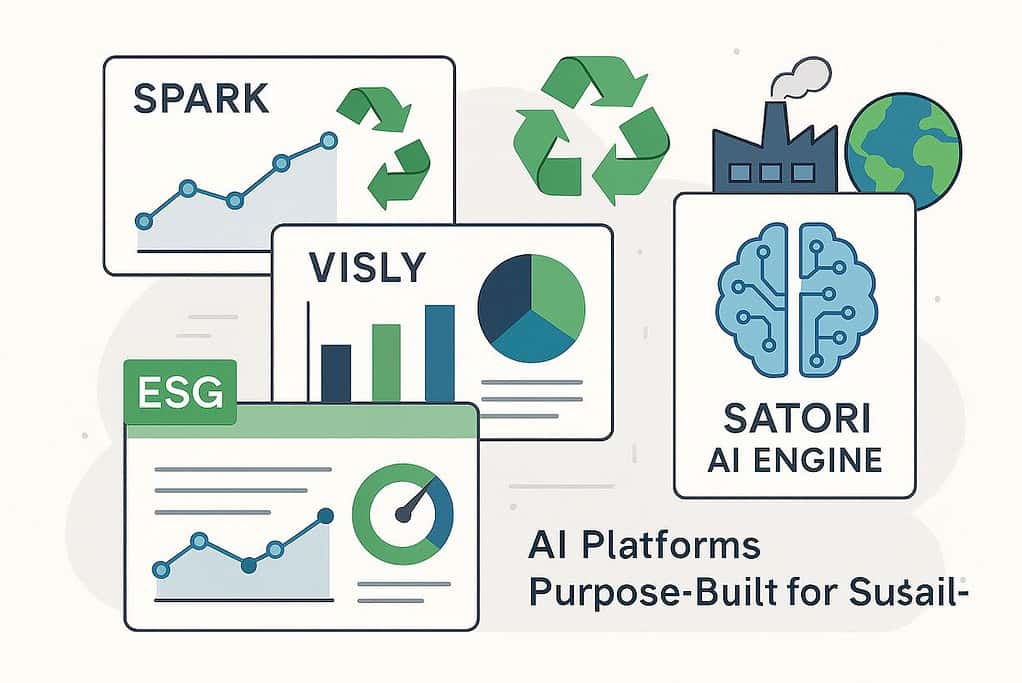 AI platforms for sustainable analytics and engines.