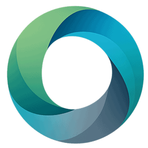 Colorful gradient circular logo design