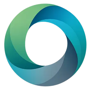 Colorful gradient circular logo design