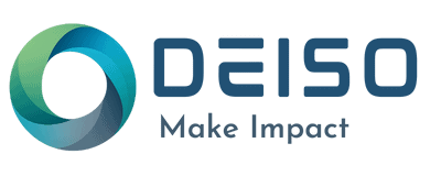 Deiso logo with slogan Make Impact