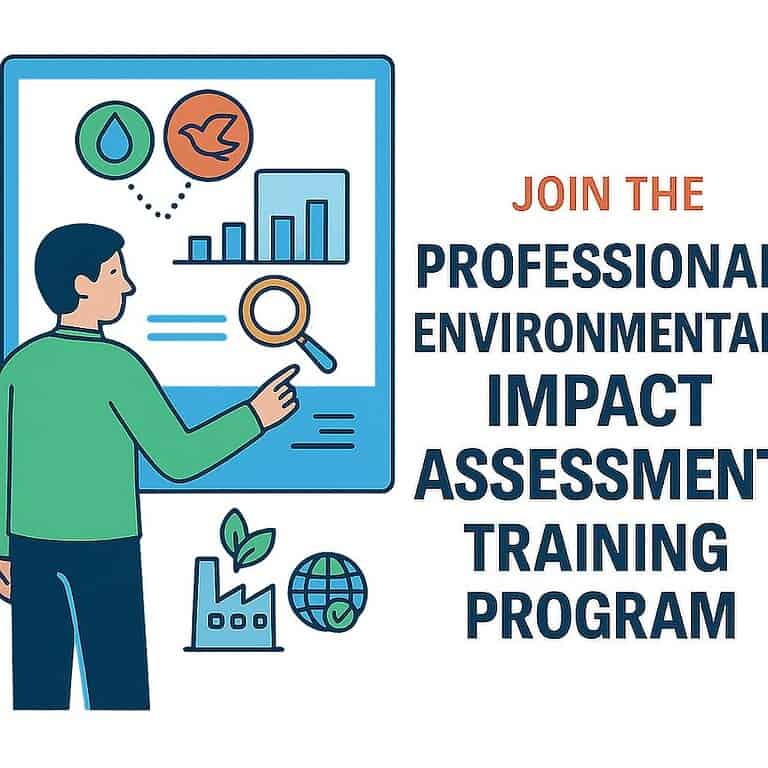 Environmental impact assessment training program illustration.