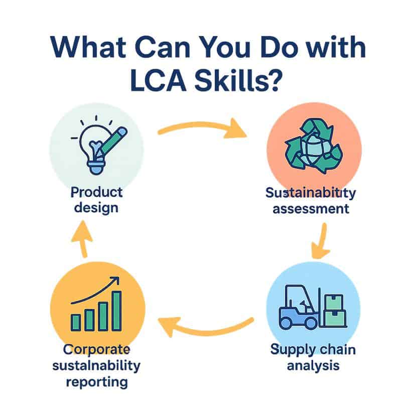 LCA skills: design, assessment, analysis, reporting cycle