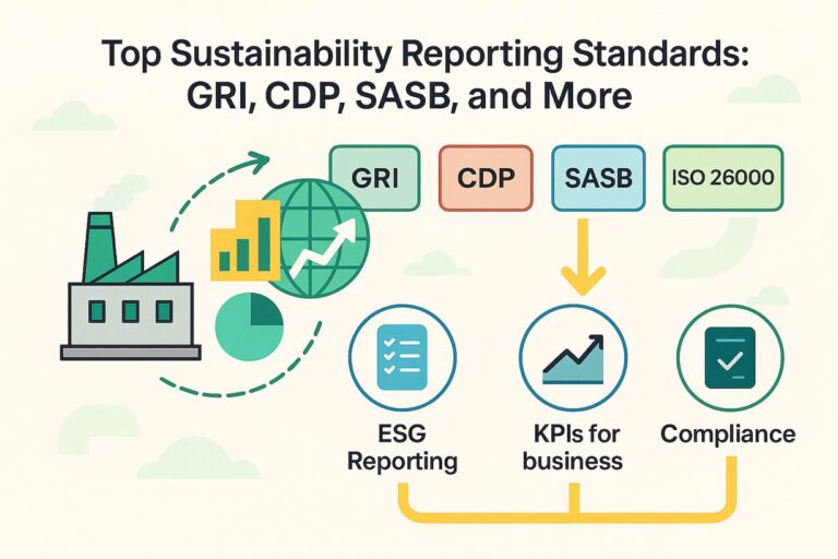 Sustainability reporting standards: GRI, CDP, SASB, ISO