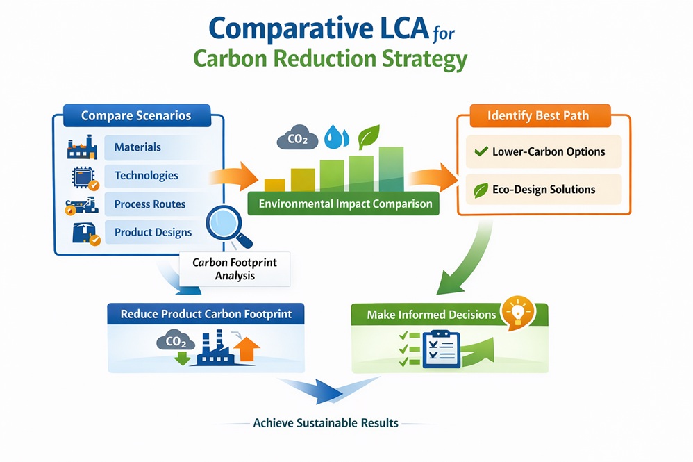 Comparative LCA for Carbon Reduction Strategy illustration by DEISO