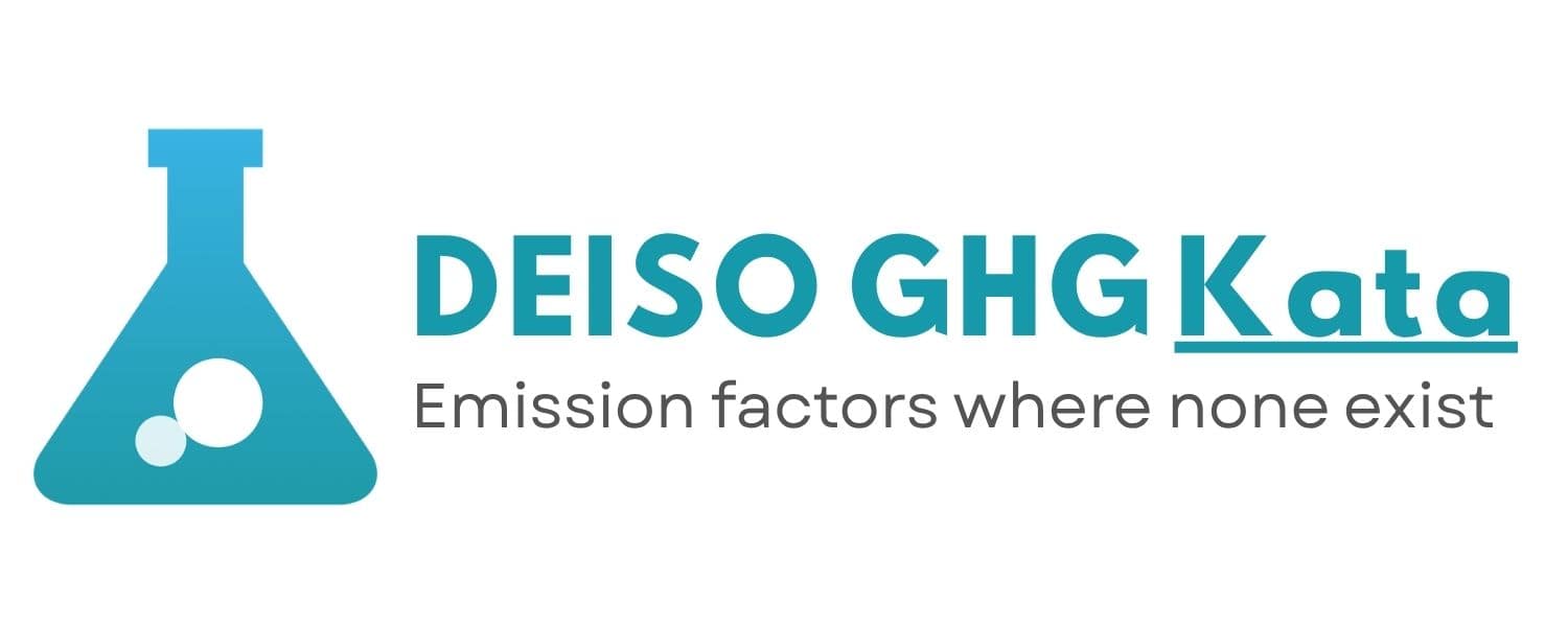 شعار DEISO GHG Kata — عوامل انبعاثات حيث لا توجد عوامل