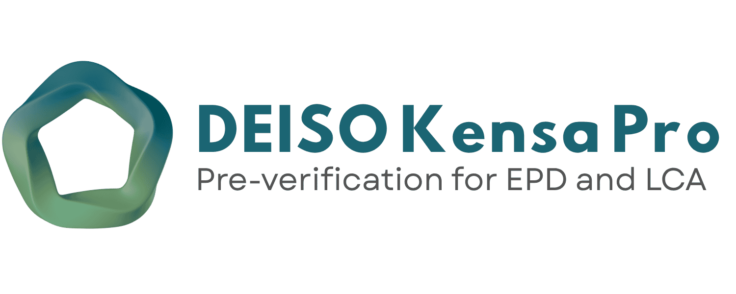 DEISO Logotipo de Kensa Pro: preverificación para EPD y LCA