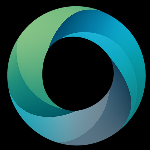 DEISO symbol mark, black background