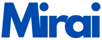Mirai corporate logo in blue
