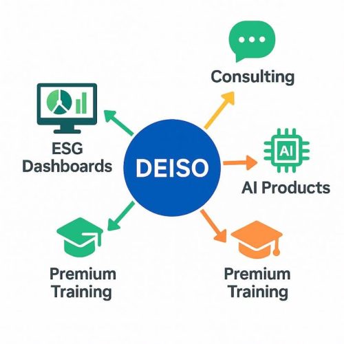 DEISO services: AI, consulting, training, dashboards.